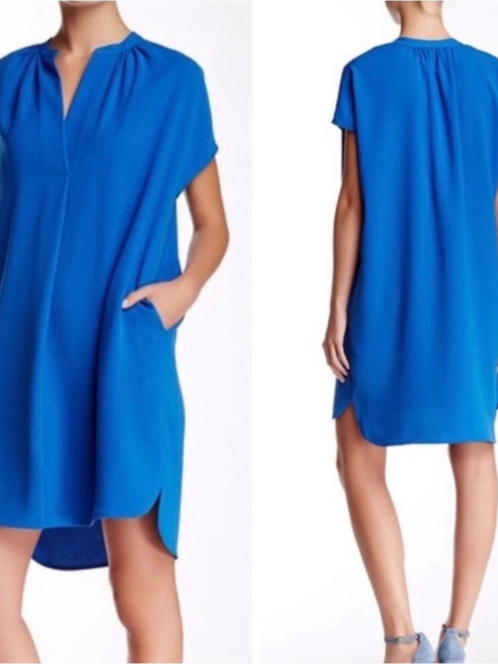 Vince Coastal Blue Popover Dress